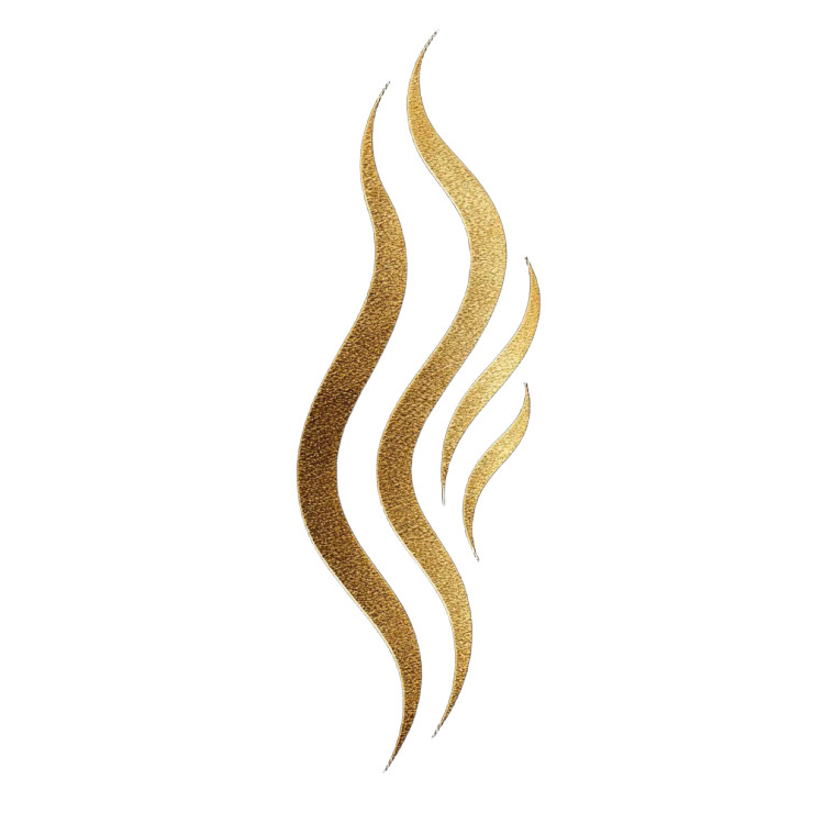 Elegant Gold Black Logo Vinyl Car Decal Sticker – Waterproof & UV-Resistant 8"
