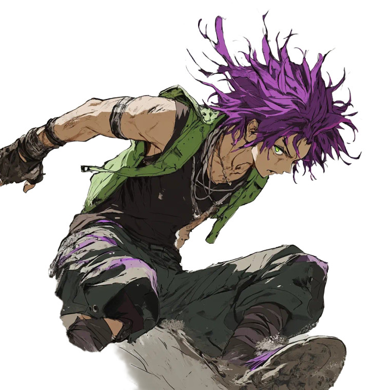 Manga Leap Impact Vinyl Car Decal Sticker – Waterproof & UV-Resistant 8"