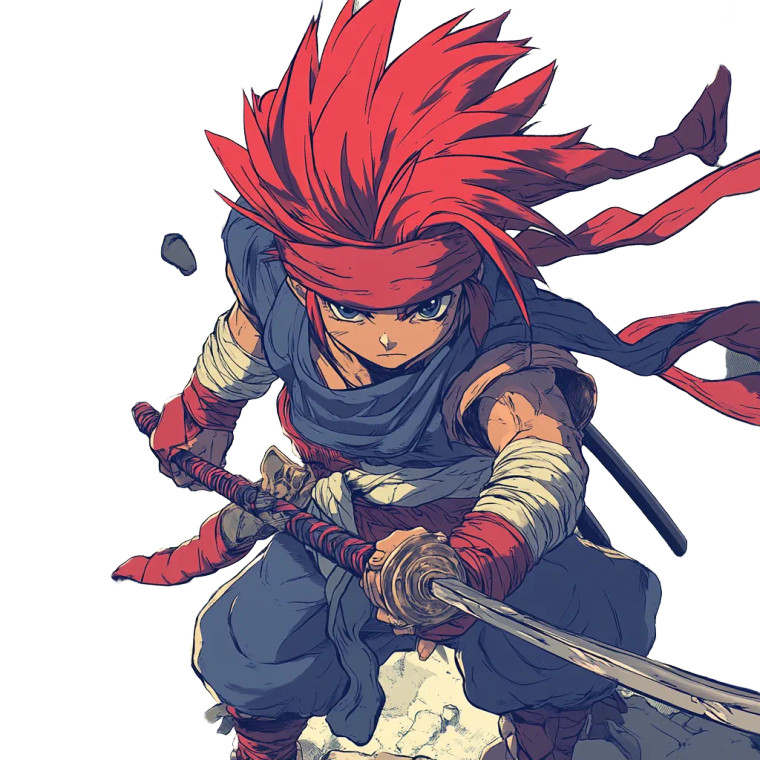 Ninja Chrono Trigger Vinyl Car Decal Sticker – Waterproof & UV-Resistant 8"