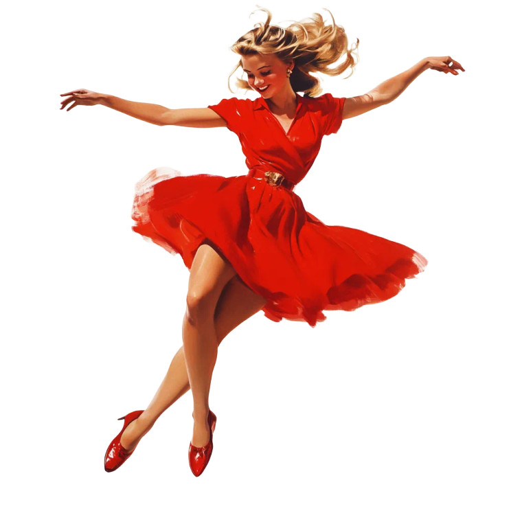 Dancing Girl Vinyl Car Decal Sticker – Waterproof & UV-Resistant 8"