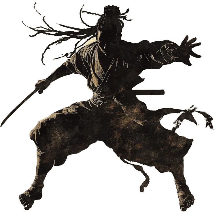 Shadow Stepping Ninja Vinyl Car Decal Sticker – Waterproof & UV-Resistant 8"