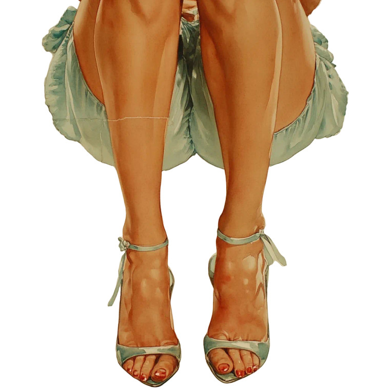 Vargas Girl Painting Vinyl Car Decal Sticker – Waterproof & UV-Resistant 8"