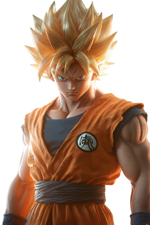 Realistic Goku V7 Vinyl Car Decal Sticker – Waterproof & UV-Resistant 8"