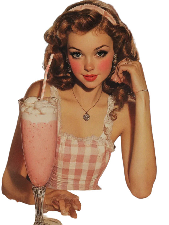 Vintage Dinner Lady Vinyl Car Decal Sticker – Waterproof & UV-Resistant 8"