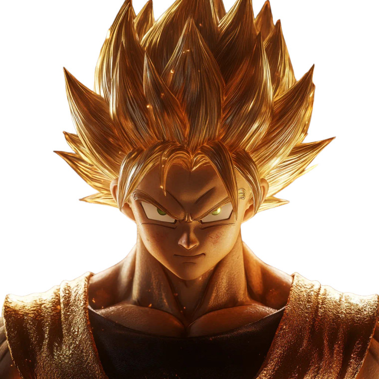 Ultrarealistic Goku Ss Vinyl Car Decal Sticker – Waterproof & UV-Resistant 8"