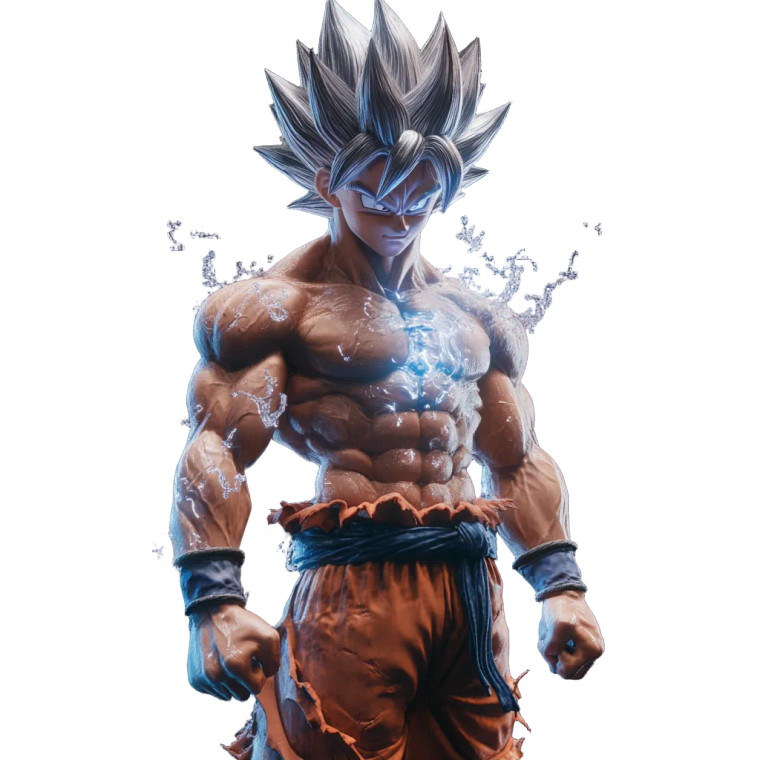 Ultra Instinct Goku V16 Vinyl Car Decal Sticker – Waterproof & UV-Resistant 8"
