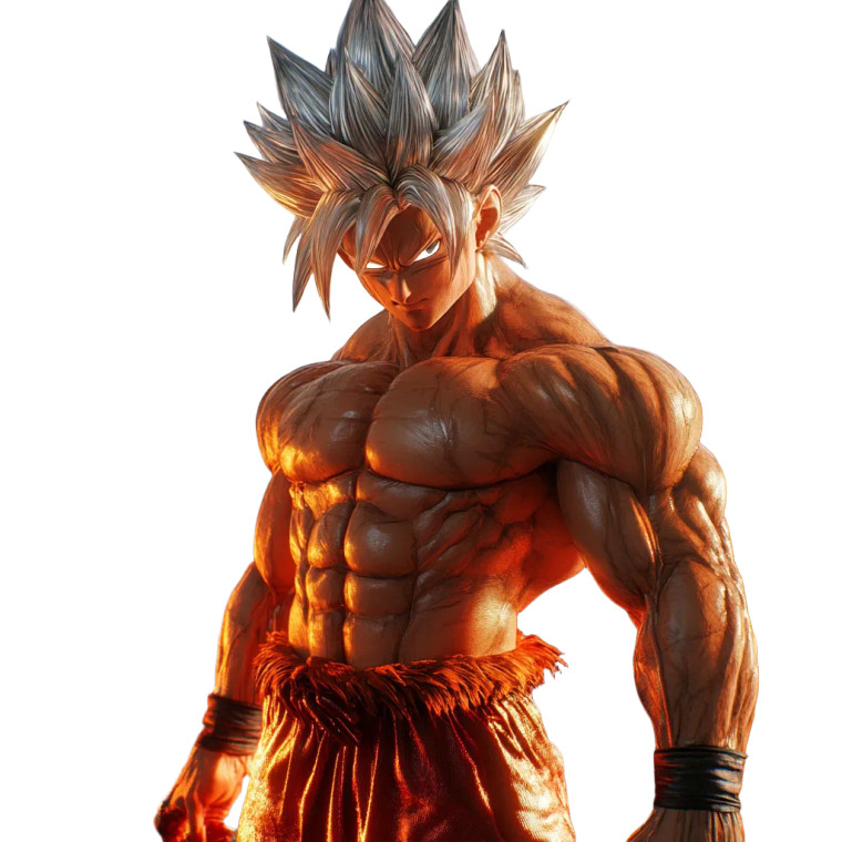 Sangoku Ultra Instinct Vinyl Car Decal Sticker – Waterproof & UV-Resistant 8"