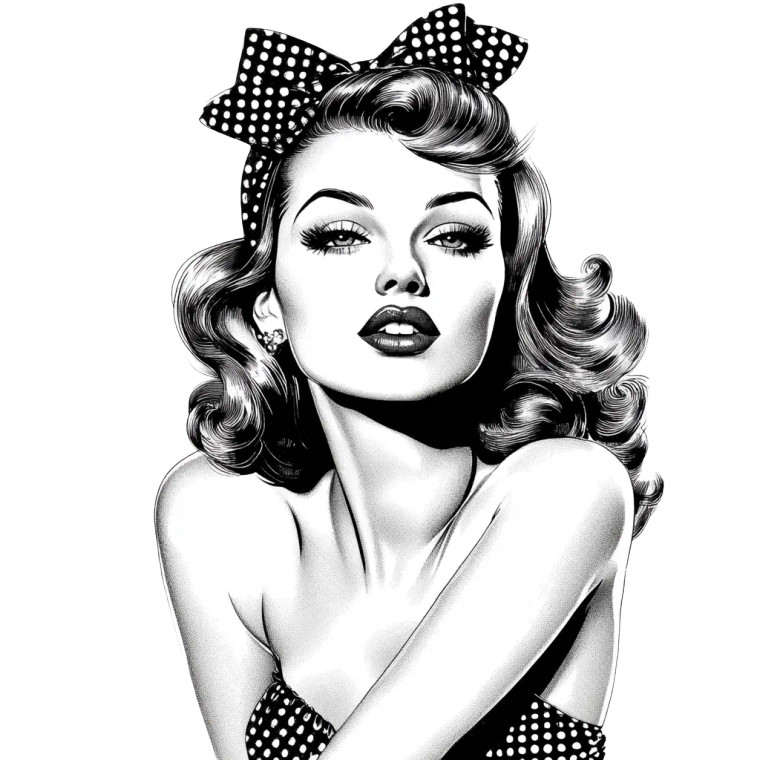 Pin Up Girl V26 Vinyl Car Decal Sticker – Waterproof & UV-Resistant 8"