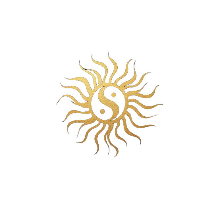 Sun Gold S Logo Vinyl Car Decal Sticker – Waterproof & UV-Resistant 8"