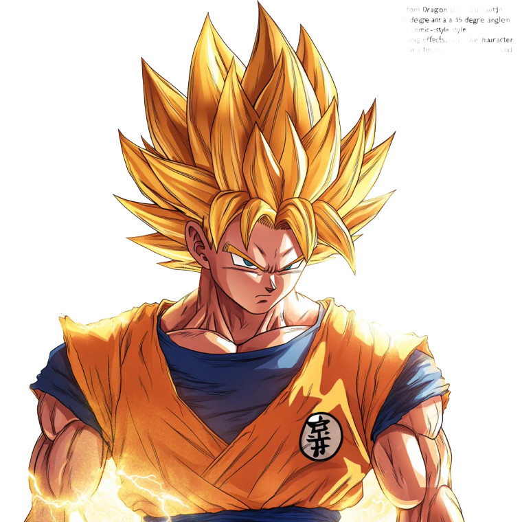 Golden Son Goku Vinyl Car Decal Sticker – Waterproof & UV-Resistant 8"
