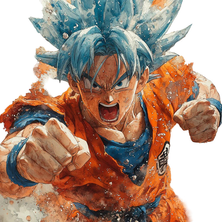 Goku Kamehameha V8 Vinyl Car Decal Sticker – Waterproof & UV-Resistant 8"