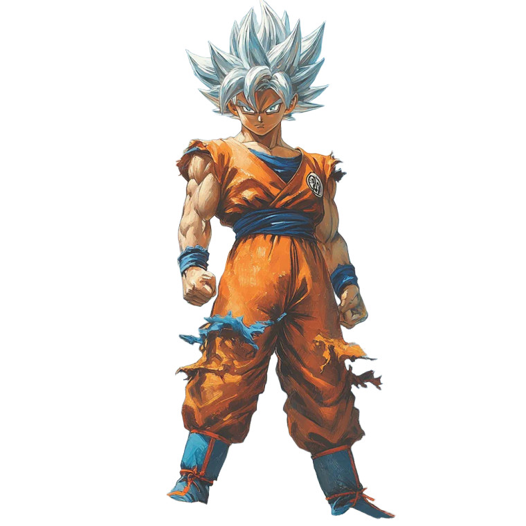 Ultra Instinct Goku V17 Vinyl Car Decal Sticker – Waterproof & UV-Resistant 8"