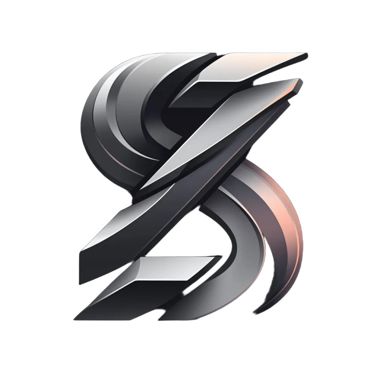 Zs Intertwined Logo Vinyl Car Decal Sticker – Waterproof & UV-Resistant 8"