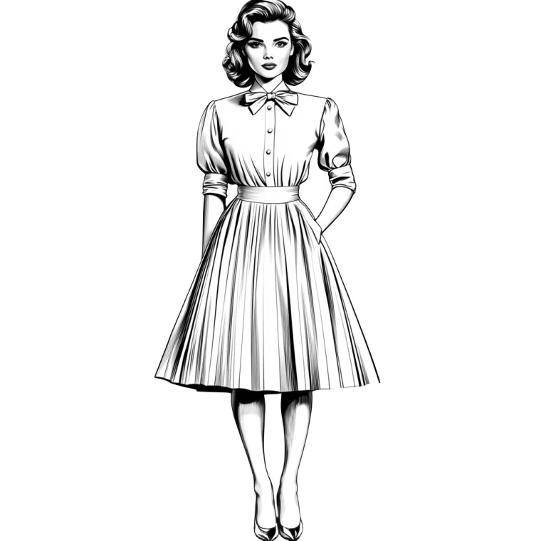 Retro Fashion Girl Vinyl Car Decal Sticker – Waterproof & UV-Resistant 8"