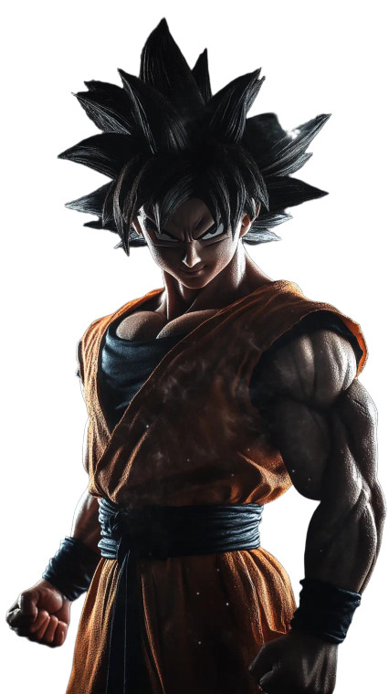 Realistic Goku V12 Vinyl Car Decal Sticker – Waterproof & UV-Resistant 8"