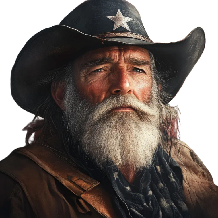 American Patriot Portrait Vinyl Car Decal Sticker – Waterproof & UV-Resistant 8"