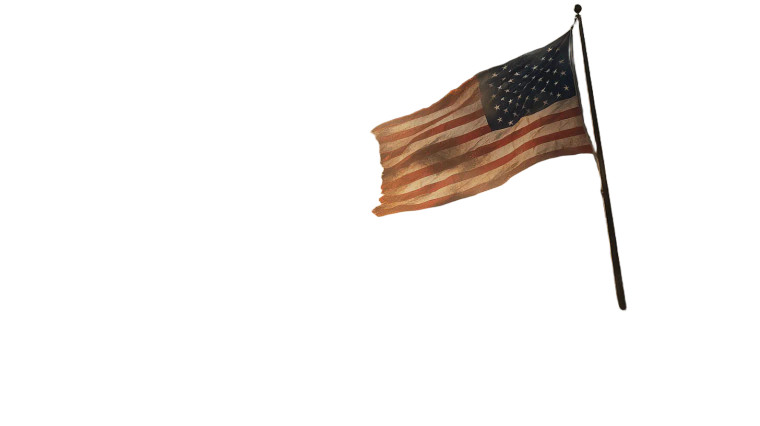 Battlefield Flag Vinyl Car Decal Sticker – Waterproof & UV-Resistant 8"