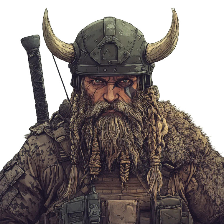 Viking Soldier Vinyl Car Decal Sticker – Waterproof & UV-Resistant 8"