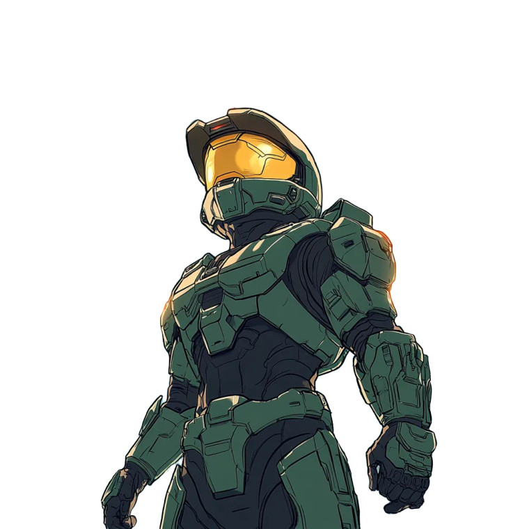 Cartoon Halo Vinyl Car Decal Sticker – Waterproof & UV-Resistant 8"