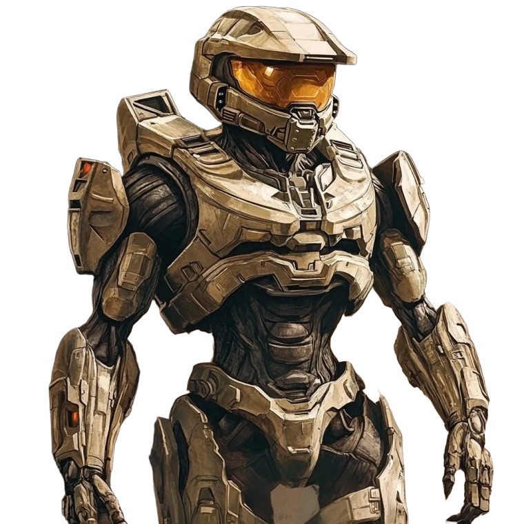 Skeleton Master Chief Vinyl Car Decal Sticker – Waterproof & UV-Resistant 8"