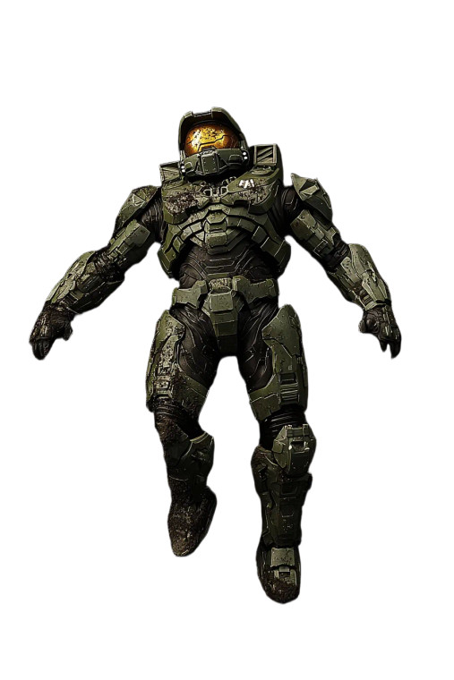 Battered Master Chief Vinyl Car Decal Sticker – Waterproof & UV-Resistant 8"