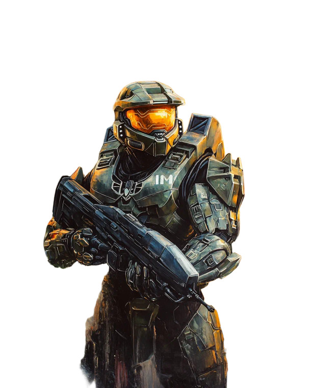 Halo Master Chief Vinyl Car Decal Sticker – Waterproof & UV-Resistant 8"