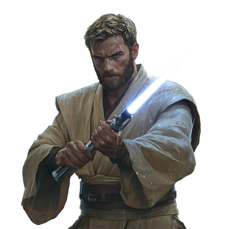 Jedi Knight Ready Vinyl Car Decal Sticker – Waterproof & UV-Resistant 8"