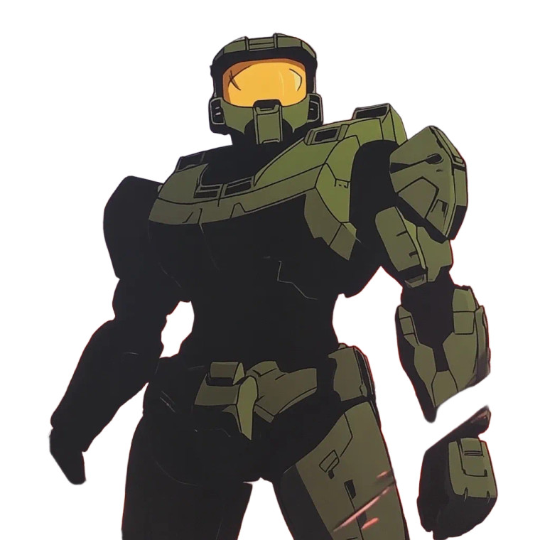 Master Chief V11 Vinyl Car Decal Sticker – Waterproof & UV-Resistant 8"