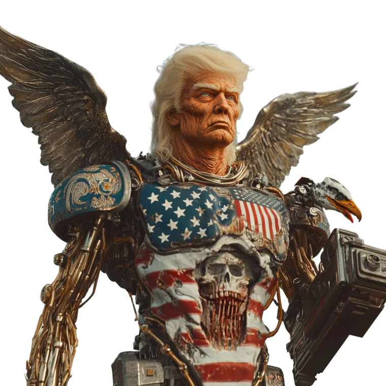 God Emperor Portrait Vinyl Car Decal Sticker – Waterproof & UV-Resistant 8"