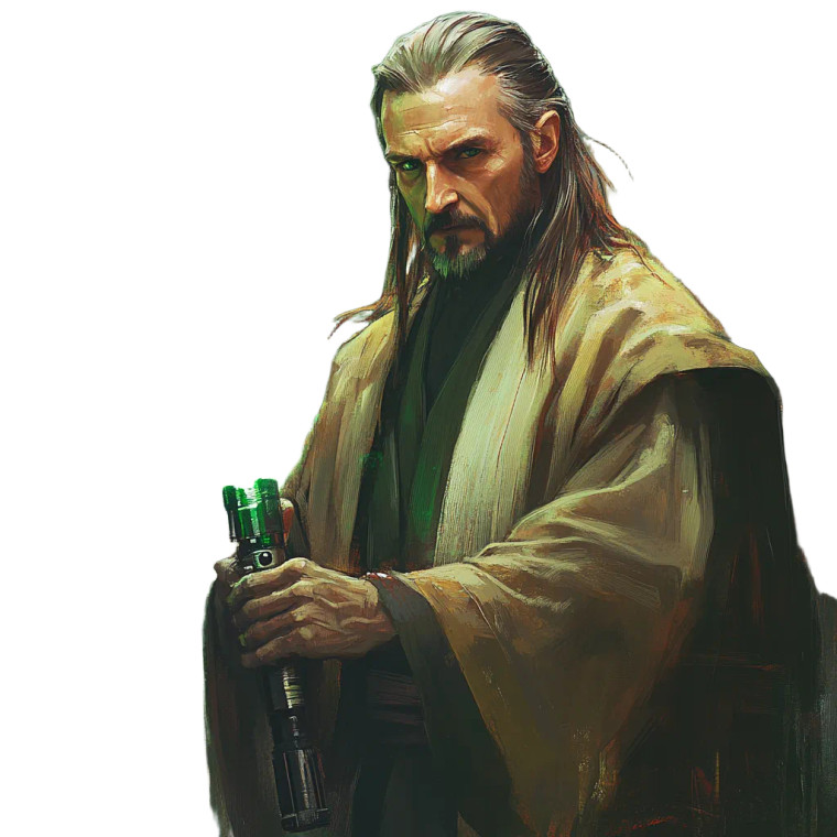 Qui-Gon Jinn Vinyl Car Decal Sticker – Waterproof & UV-Resistant 8" Qui-Gon Jinn Vinyl Car Decal Sticker – Waterproof & UV-Resistant 8"