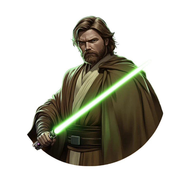 Jedi Master Badge Vinyl Car Decal Sticker – Waterproof & UV-Resistant 8"