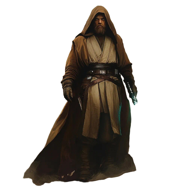 Jedi Full Body Vinyl Car Decal Sticker – Waterproof & UV-Resistant 8"