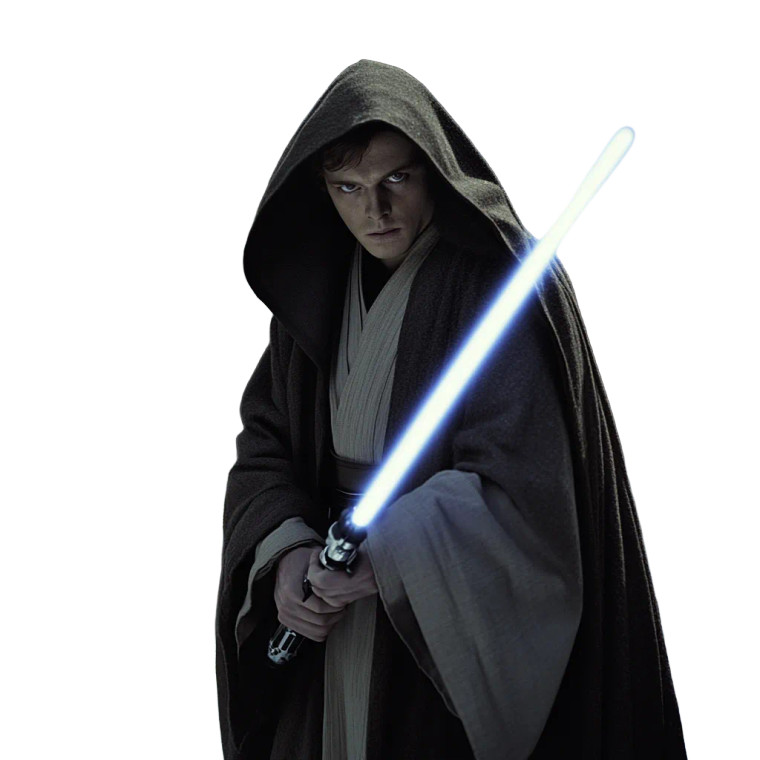 Jedi Film Still Vinyl Car Decal Sticker – Waterproof & UV-Resistant 8"