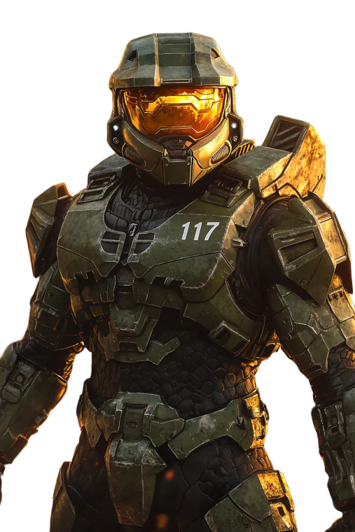 Master Chief Battle V3 Vinyl Car Decal Sticker – Waterproof & UV-Resistant 8"