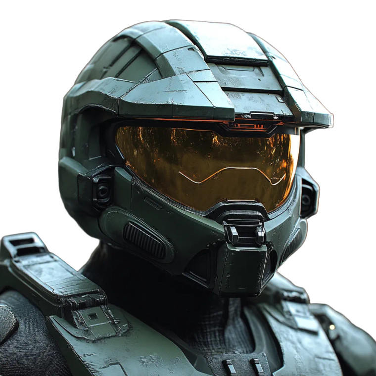 Halo Helmet Vinyl Car Decal Sticker – Waterproof & UV-Resistant 8"