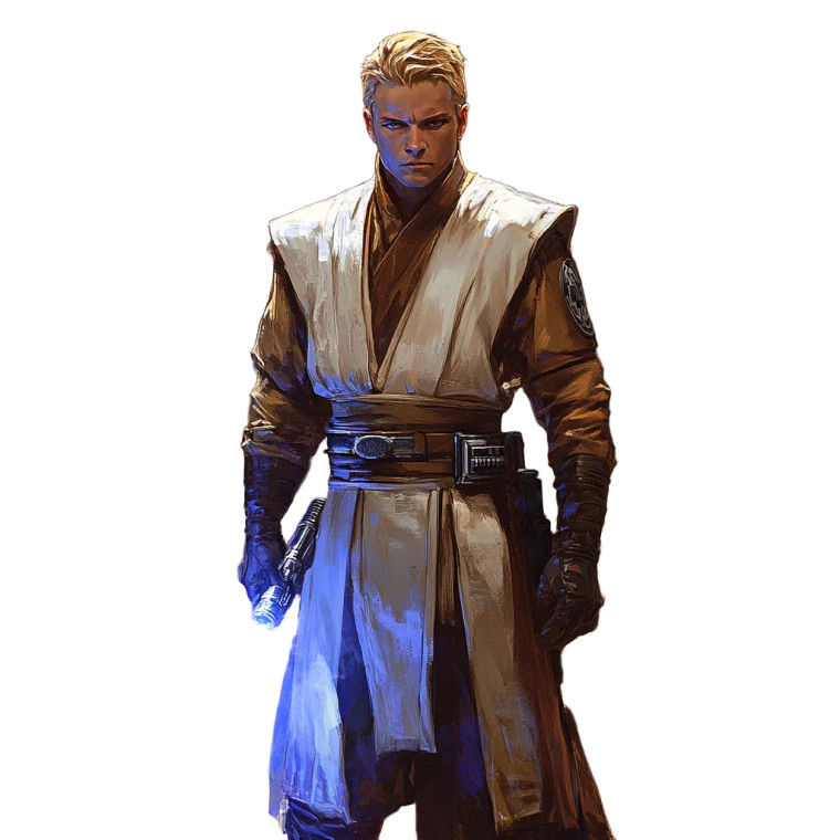 Jedi Knight Lucien Vinyl Car Decal Sticker – Waterproof & UV-Resistant 8"