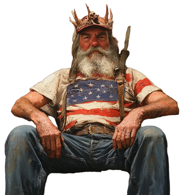 Redneck King Vinyl Car Decal Sticker – Waterproof & UV-Resistant 8"