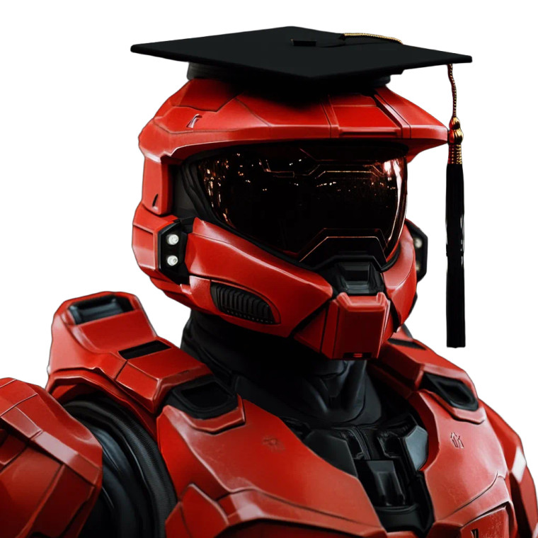 Graduation Spartan Helmet Vinyl Car Decal Sticker – Waterproof & UV-Resistant 8"