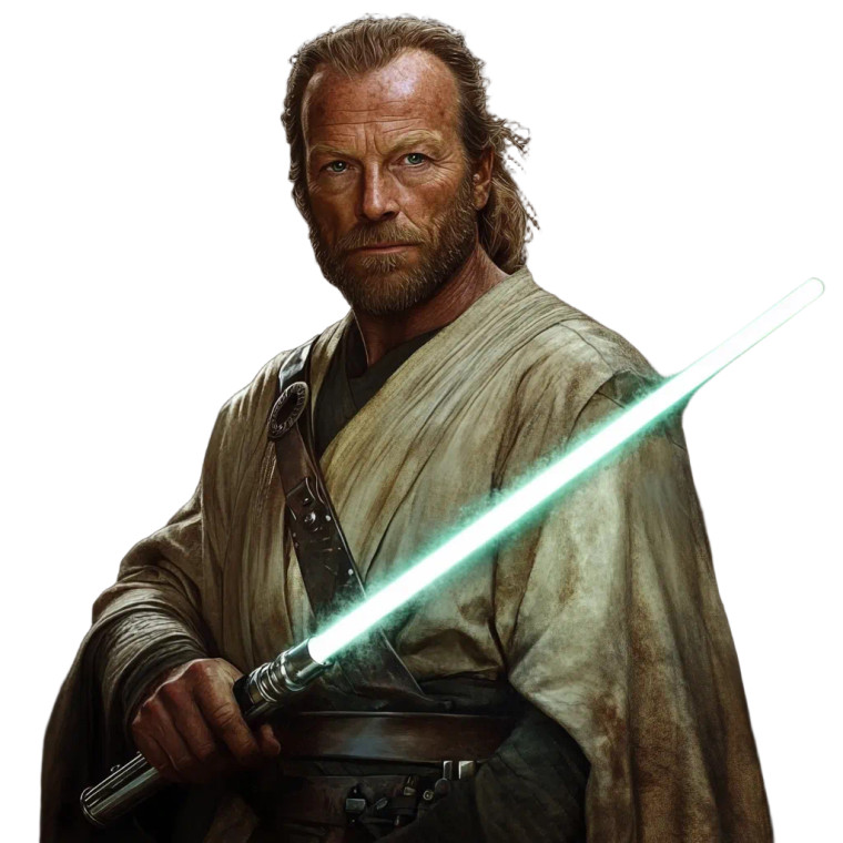Jorah Mormont Jedi Vinyl Car Decal Sticker – Waterproof & UV-Resistant 8"