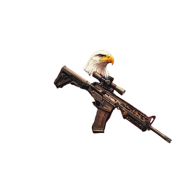 Majestic Eagle Meme Vinyl Car Decal Sticker – Waterproof & UV-Resistant 8"