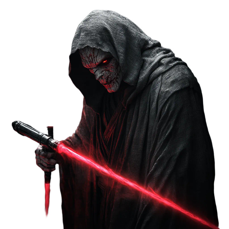 Sith Lord Alien Vinyl Car Decal Sticker – Waterproof & UV-Resistant 8"