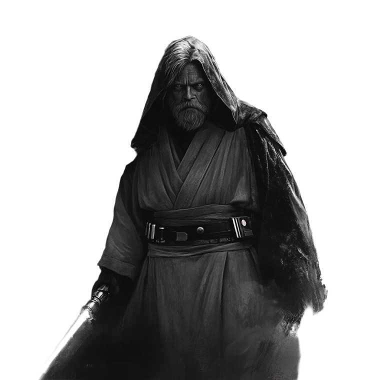 Black Obi-Wan Vinyl Car Decal Sticker – Waterproof & UV-Resistant 8"