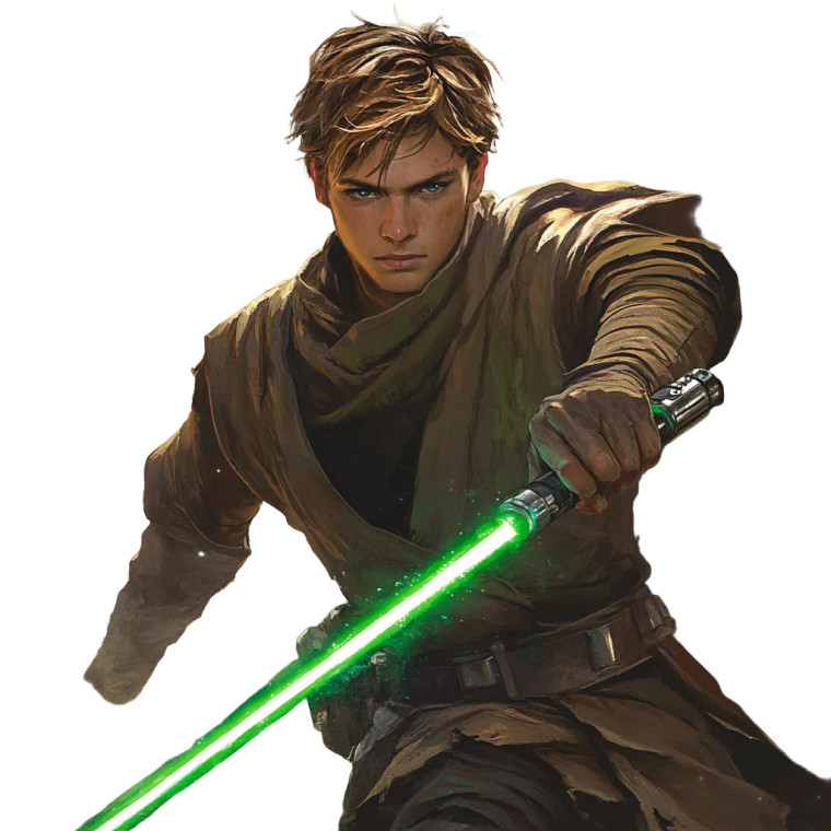 Young Jedi Warrior V3 Vinyl Car Decal Sticker – Waterproof & UV-Resistant 8"