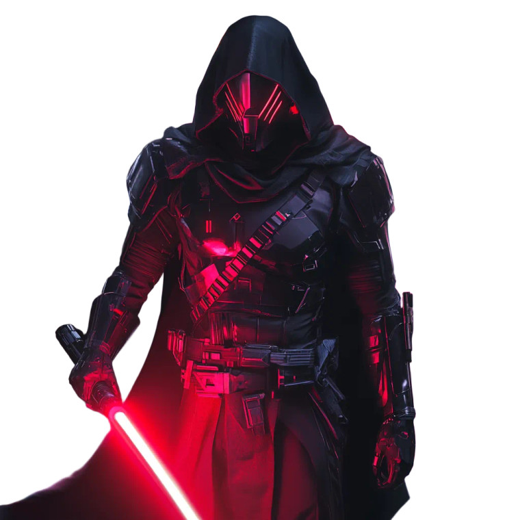 Cyberpunk Sith Inquisitor Vinyl Car Decal Sticker – Waterproof & UV-Resistant 8"