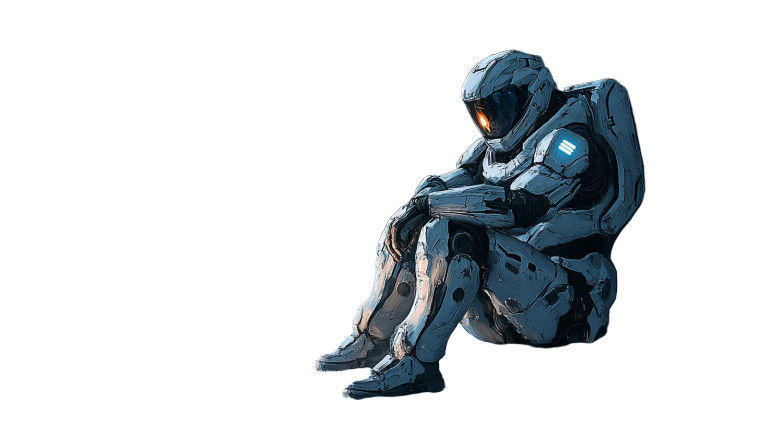 Cyber Knight Halo Vinyl Car Decal Sticker – Waterproof & UV-Resistant 8"