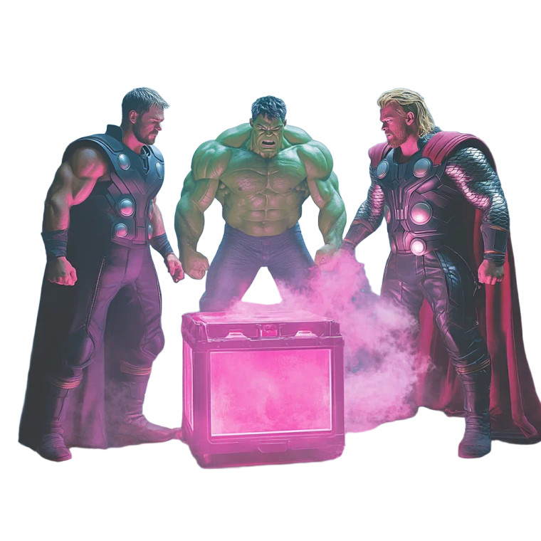 Heroes With Pink Gas Vinyl Car Decal Sticker – Waterproof & UV-Resistant 8"