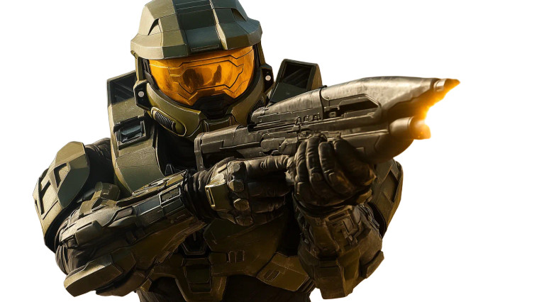 Master Chief Shooting V2 Vinyl Car Decal Sticker – Waterproof & UV-Resistant 8"