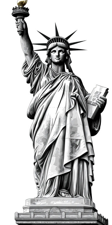 Statue Of Liberty V5 Vinyl Car Decal Sticker – Waterproof & UV-Resistant 8" Statue Of Liberty V5 Vinyl Car Decal Sticker – Waterproof & UV-Resistant 8"