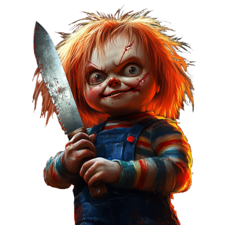Chucky Knife Vinyl Car Decal Sticker – Waterproof & UV-Resistant 8"