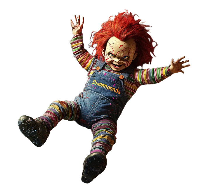 Chucky Horror Art Vinyl Car Decal Sticker – Waterproof & UV-Resistant 8"